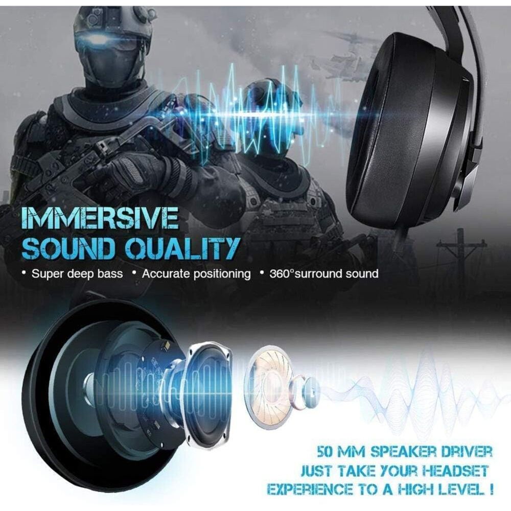 NUBWO N12 Gaming Headset for PC, PS3, Xbox with Microphone Volume Control - Picture 5 of 6